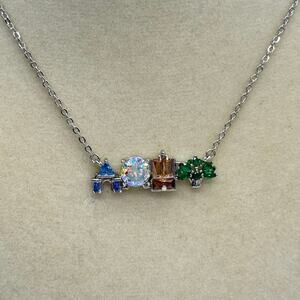 Icon Park Pendant Necklace With Castle Silver